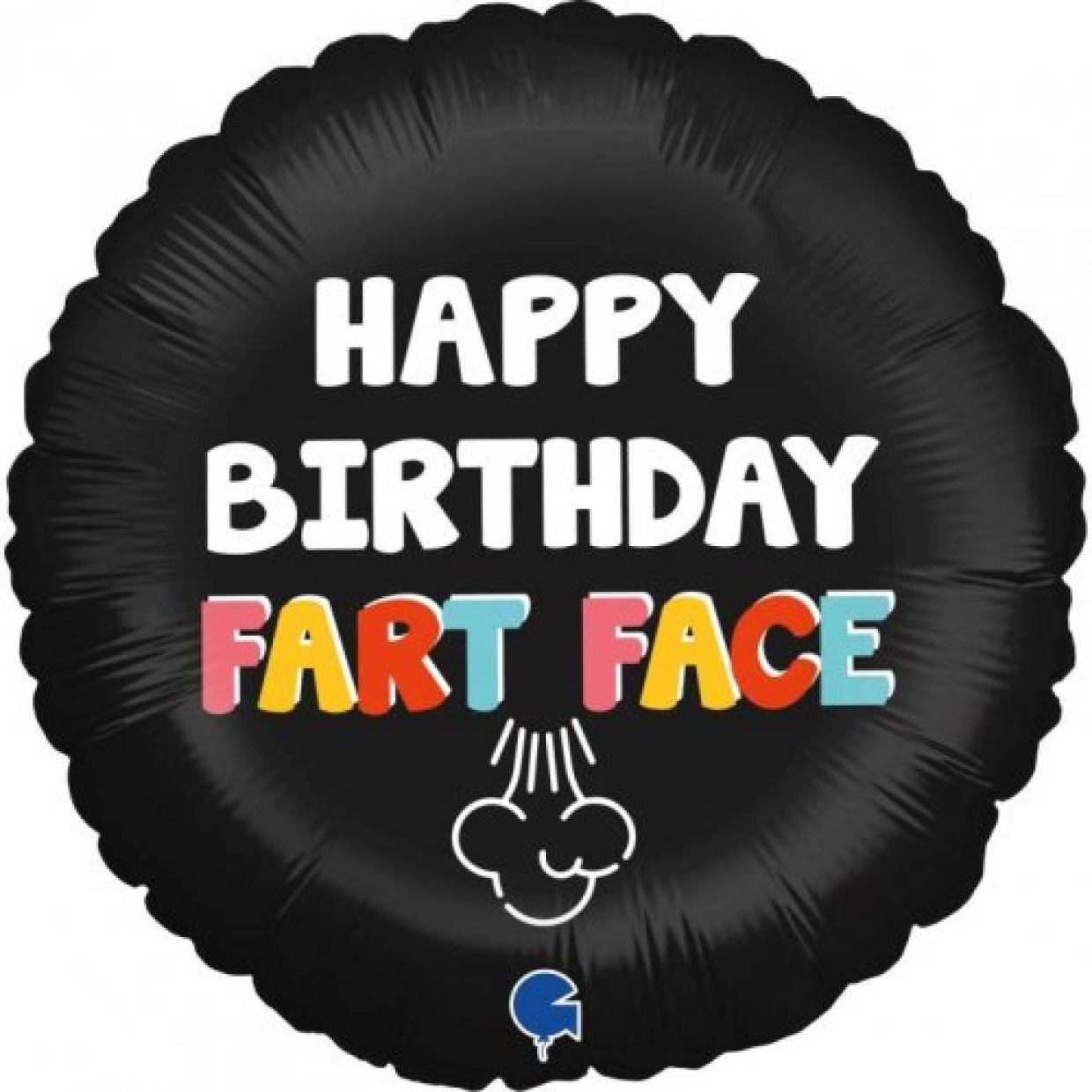 Happy Birthday Fart Face Foil Balloon - Party Affair