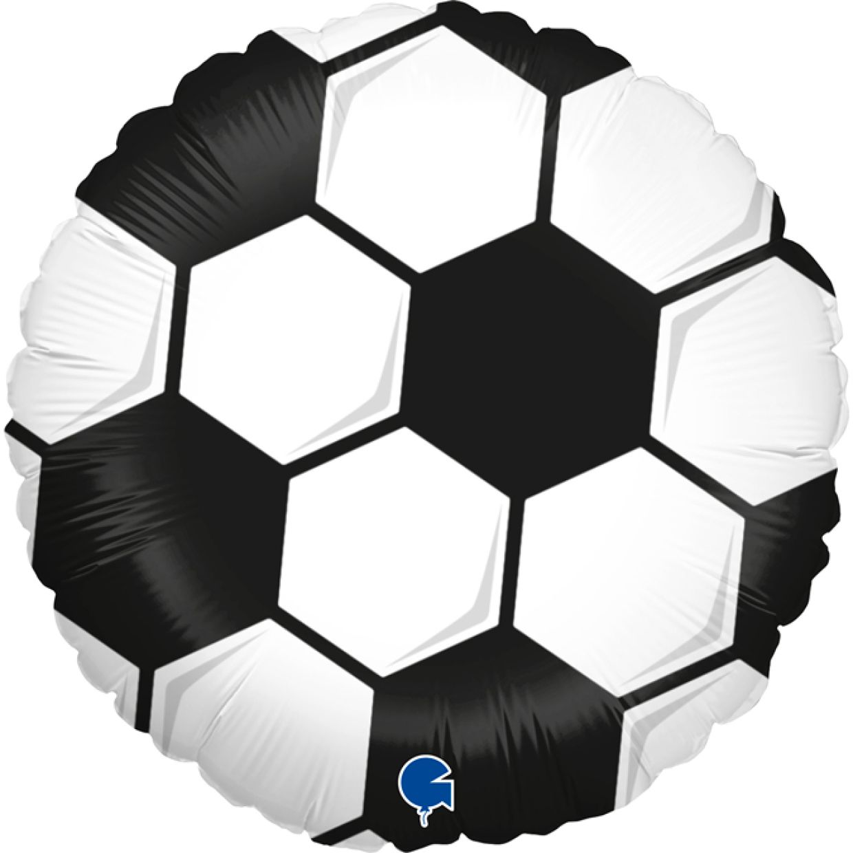 Soccer Ball (Football) White Foil Balloon