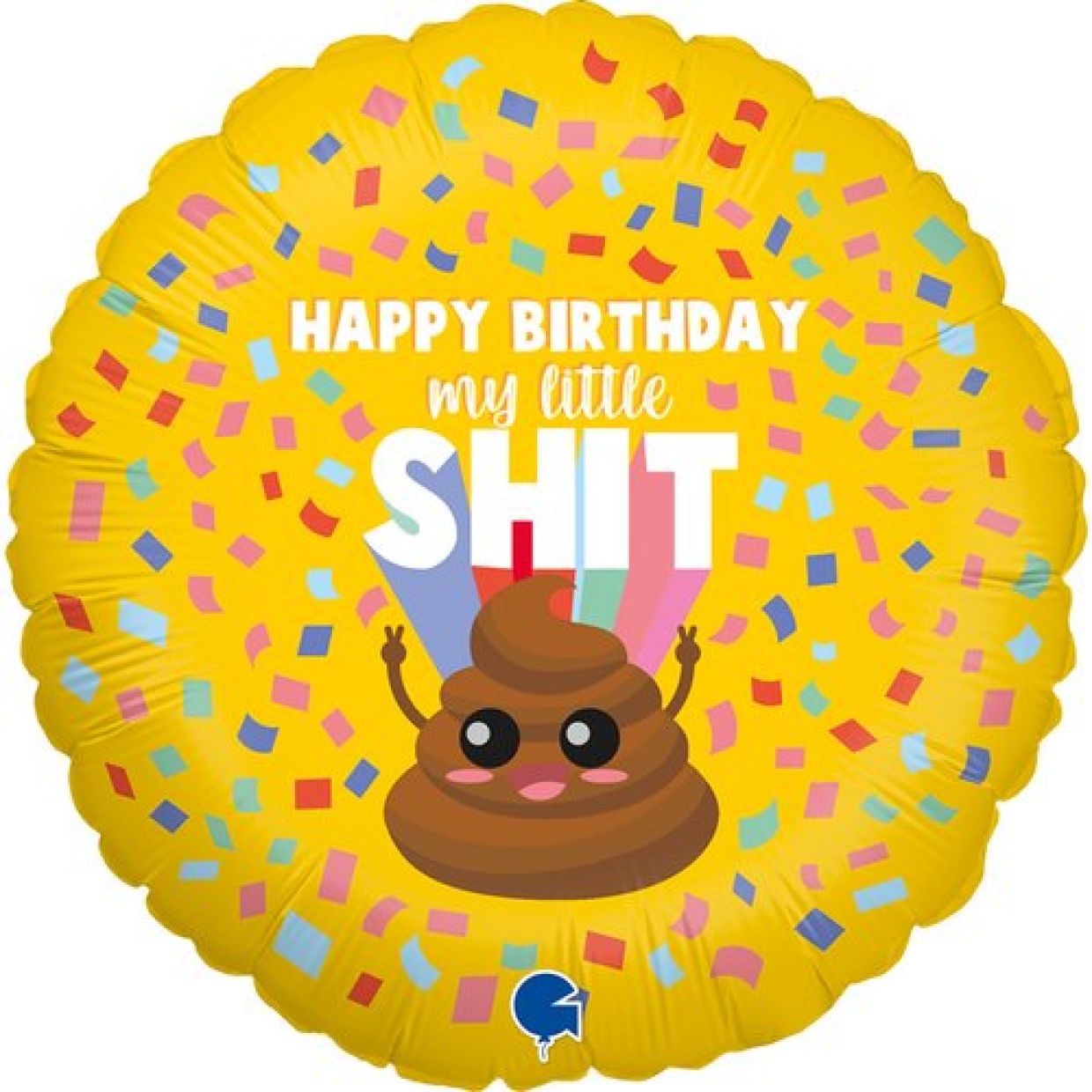 Happy Birthday My Little Shit Foil Balloon - Party Affair