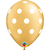 Gold Polka Dot Latex Balloon