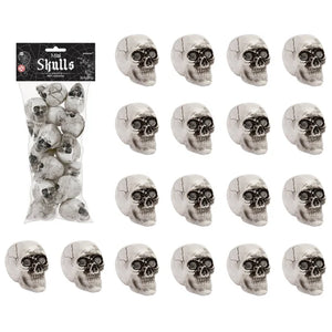 Mini Skulls Decorations Plastic