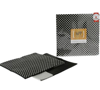 Black Polka Dots Reversible Paper Lunch Napkins - Party Affair
