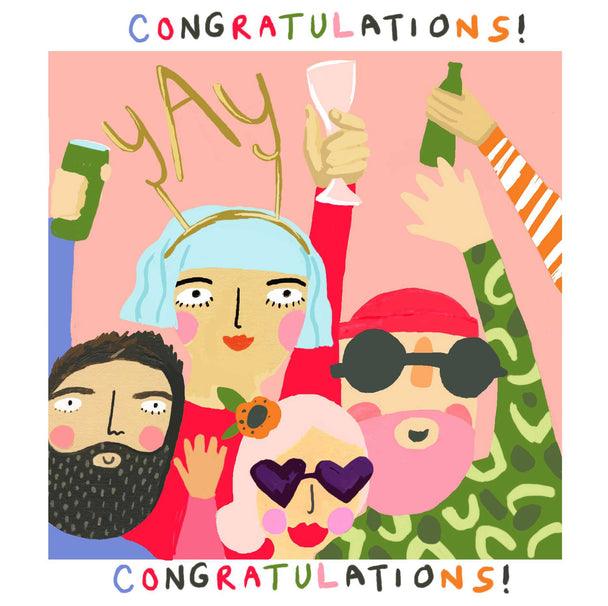 Congratulations Greeting Card - Party Affair