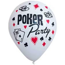 Poker Party Print Latex Balloon