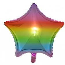 Rainbow Star Foil Balloon