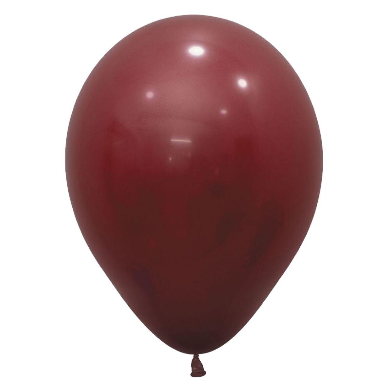 Standard Burgundy Latex Helium Balloon - Party Affair