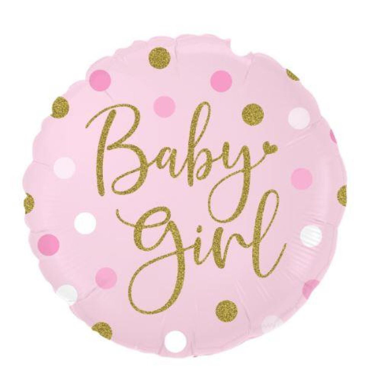 Baby Girl Sparkling Dots Foil Balloon - Party Affair