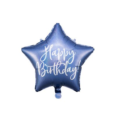 Star Happy Birthday Navy