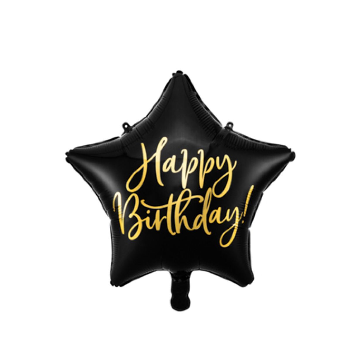 Star Happy Birthday Black & Gold