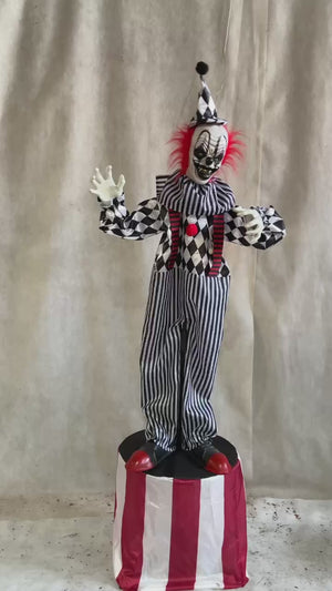 Halloween Animatronic Clown on Stage 1.8m