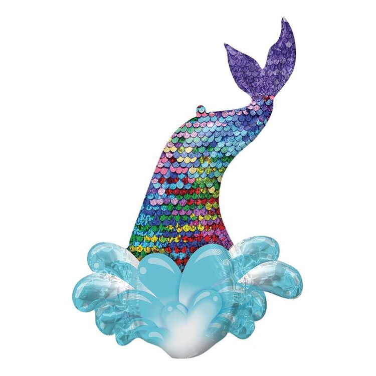 Mermaid Sequin Tail Foil Balloon Shape