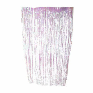 Metallic Iridescent Foil Curtain