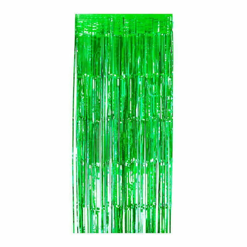 Metallic Green Foil Curtain