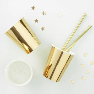 Gold Foil Paper Cups
