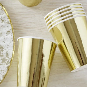 Gold Foil Paper Cups