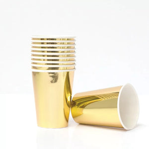 Gold Foil Paper Cups