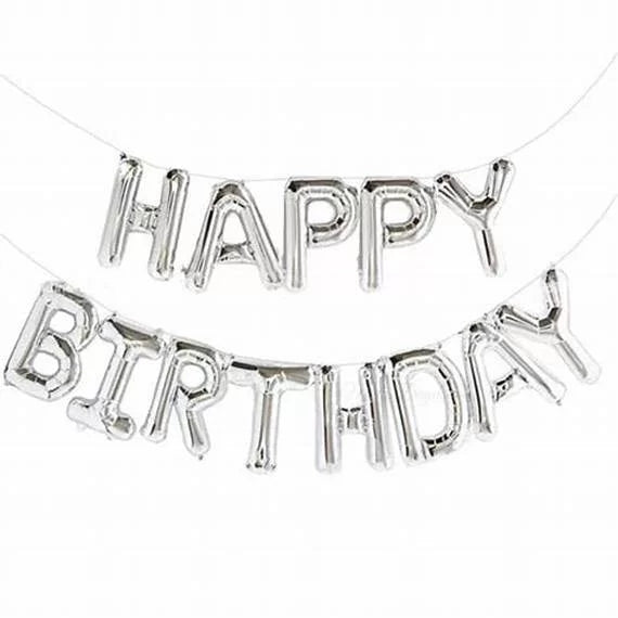 DIY Happy Birthday Silver Kit