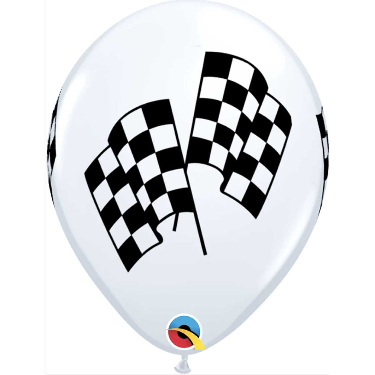 Racing Flag Print Latex Balloon