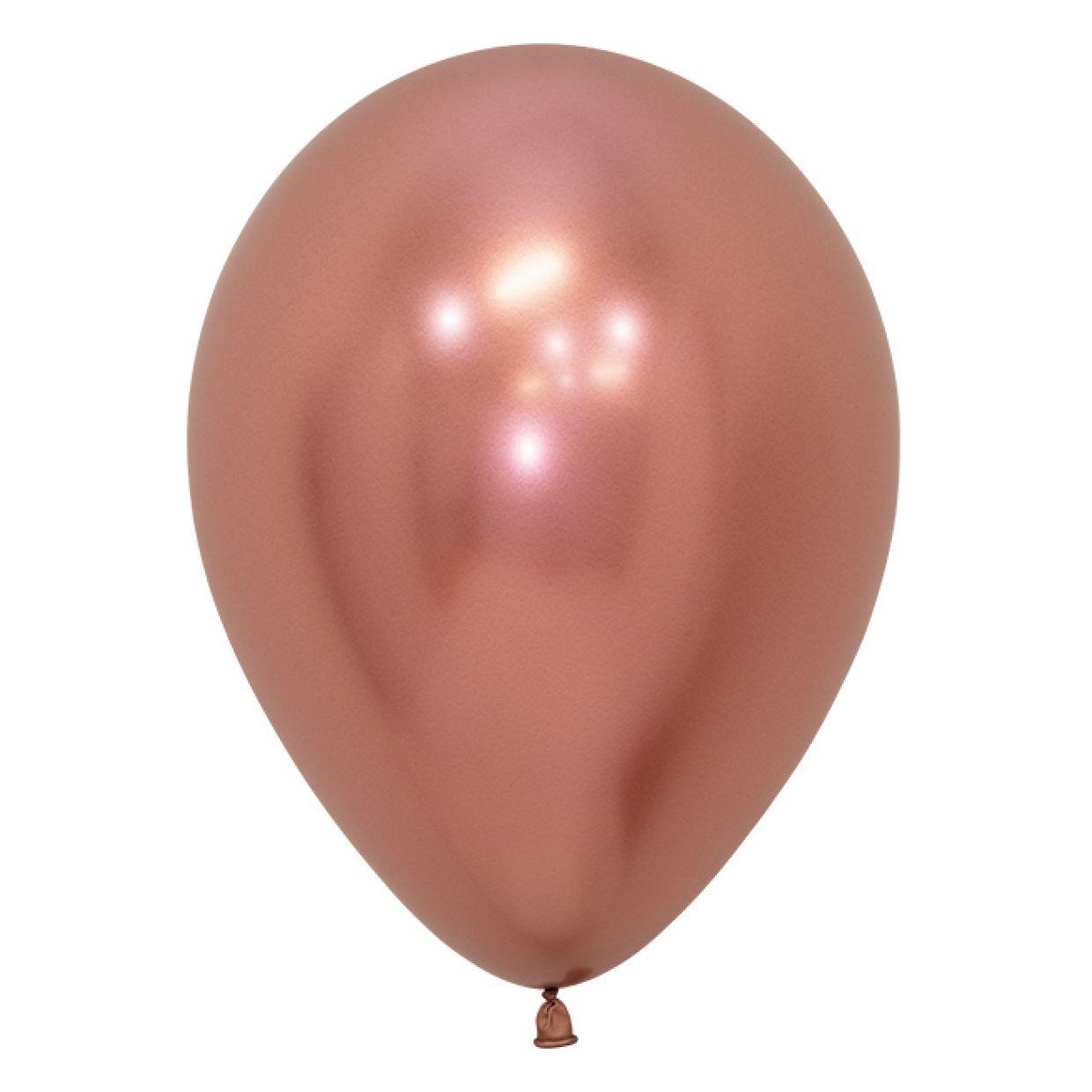 Chrome Rose Gold Latex Helium Balloon - Party Affair