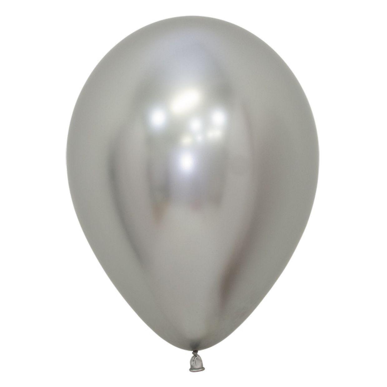 Chrome Silver Latex Helium Balloon - Party Affair