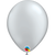 Silver Metallic Latex Helium Balloon - 40cm