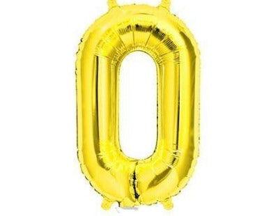 Air Filled Junior 0 Gold DIY Foil Balloon - Party Affair