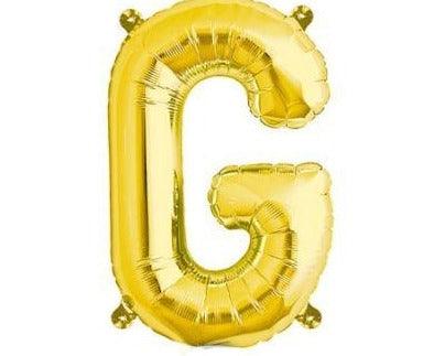 Gold Junior Letter G DIY Air Filled Foil Balloon - Party Affair