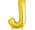 Gold Junior Letter J DIY Air Filled Foil Balloon