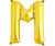 Gold Junior Letter M DIY Air Filled Foil Balloon