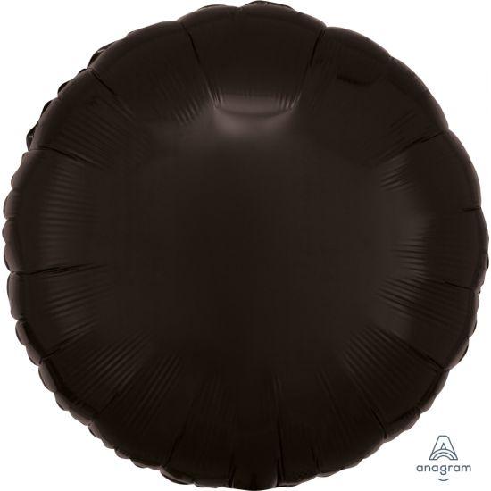 Black Round Foil Balloon - Party Affair