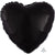 Black Heart Shape Foil Balloon