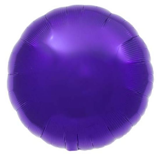 Purple Round Foil Balloon