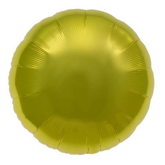 Citrine Yellow Round Foil Balloon 
