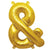 Gold Junior Symbol '&' DIY Air Filled Foil Balloon