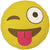 Emoji Winking Foil Balloon 
