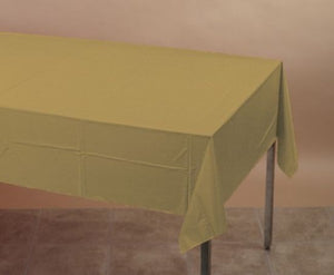 Gold Plastic Rectangular Table Cover