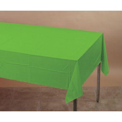 Lime Green Plastic Rectangular Table Cover - Party Affair