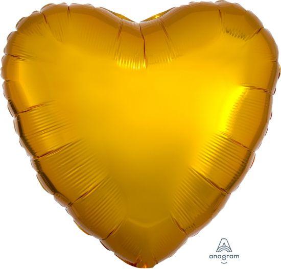 Metallic Gold Heart Foil Balloon - Party Affair