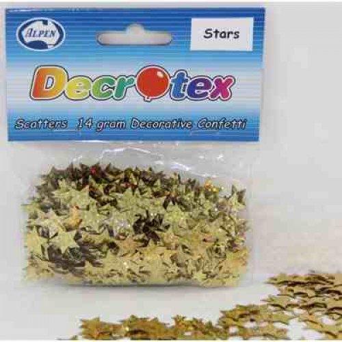 Scatter Holographic Gold Stars - Party Affair