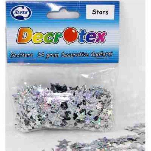 Scatter Holographic Silver Stars - Party Affair