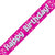 Pink Holographic Happy Birthday Banner