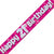 Pink Holographic Happy 21st Birthday Banner
