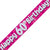 Pink Holographic Happy 60th Birthday Banner