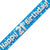 Blue Holographic Happy 21st Birthday Banner