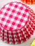 Pink Gingham Check Patty Pans