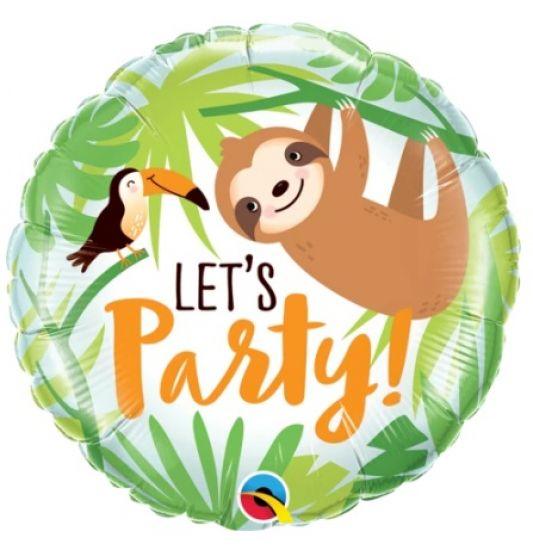 Lets Party Toucan & Sloth Foil Balloon - Party Affair