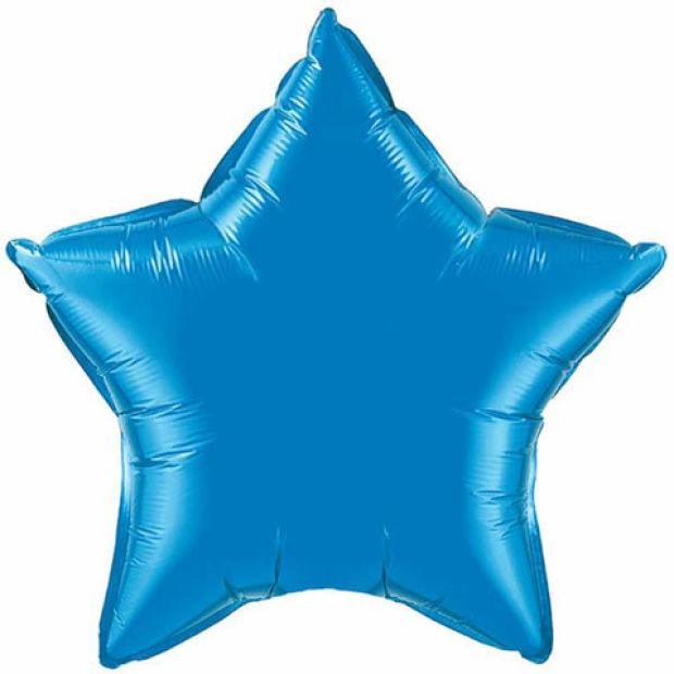 Sapphire Blue Jumbo Star Shaped Foil Balloon - Party Affair