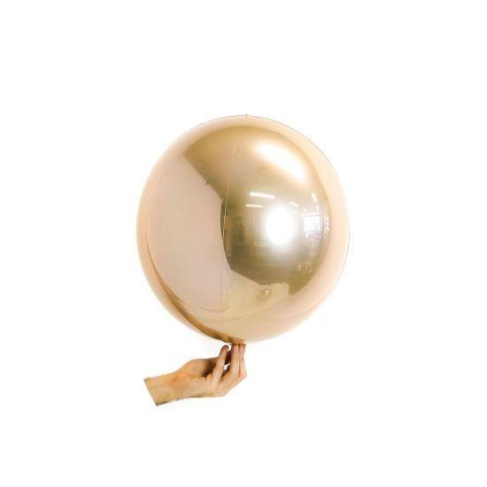 Loon Ball 35cm Metallic True Rose Gold Foil - Party Affair