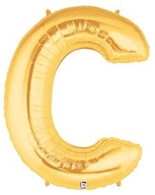 Letter C 100cm Gold Foil Balloon - Party Affair