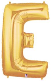 Letter E 100cm Gold Foil Balloon - Party Affair